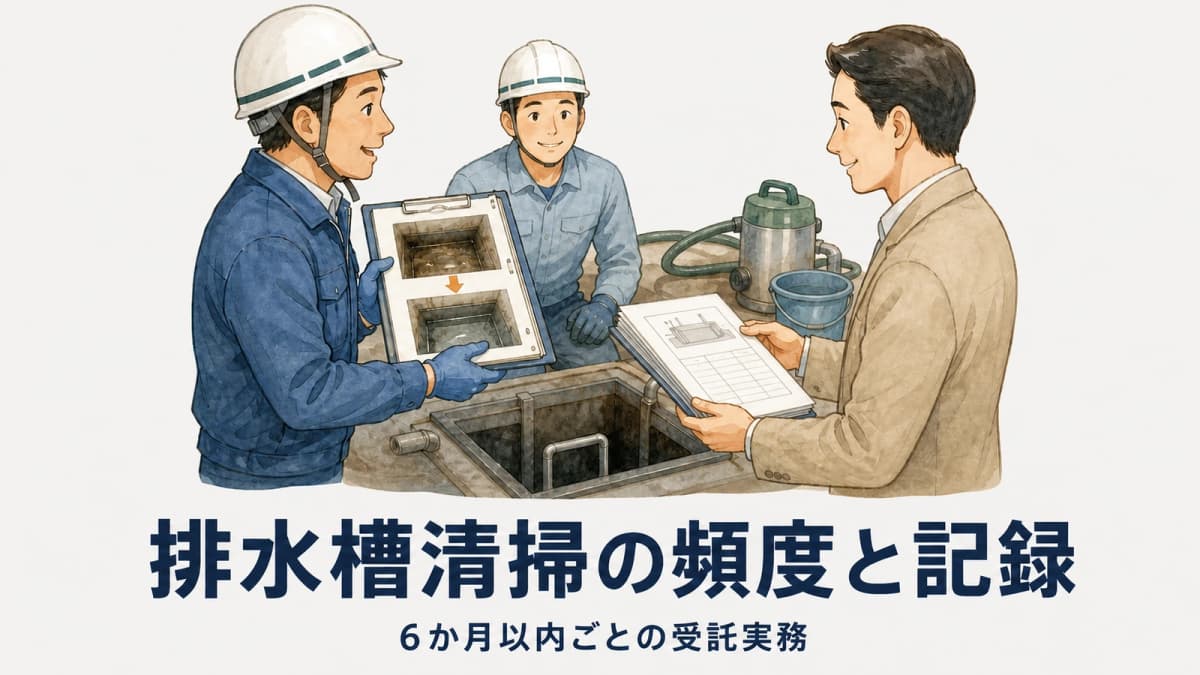 排水槽清掃の頻度と記録|6か月以内ごとの受託実務【2026年版】