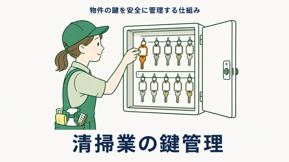 清掃業の鍵管理とセキュリティ|物件の鍵の受け渡し・紛失リスクを防ぐ仕組み【2026年版】