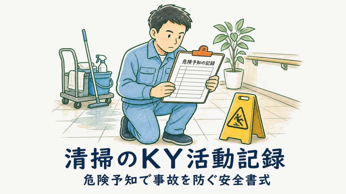 清掃のKY活動記録テンプレート|ヒヤリハット報告書の記入例と危険予知【2026年版】