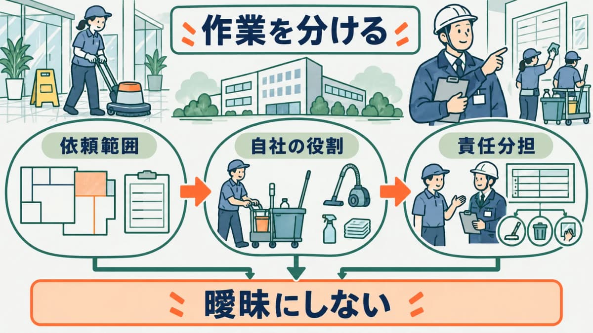 任せる作業と責任分担を分ける確認手順
