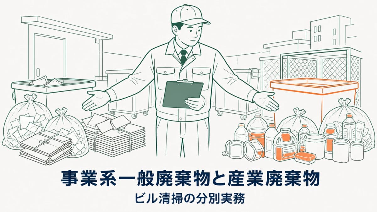 事業系一般廃棄物と産業廃棄物|ビル清掃の分別実務【2026年版】