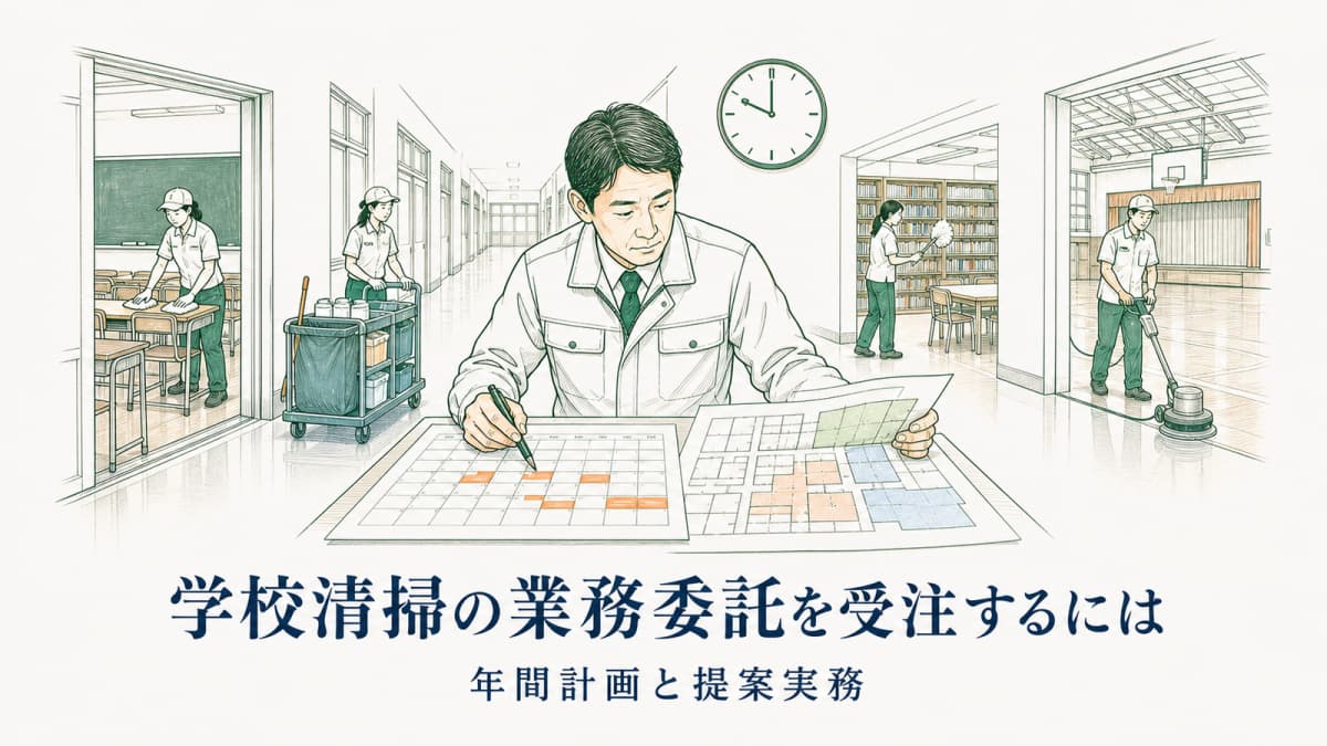 学校清掃の業務委託を受注するには|年間計画と提案実務【2026年版】