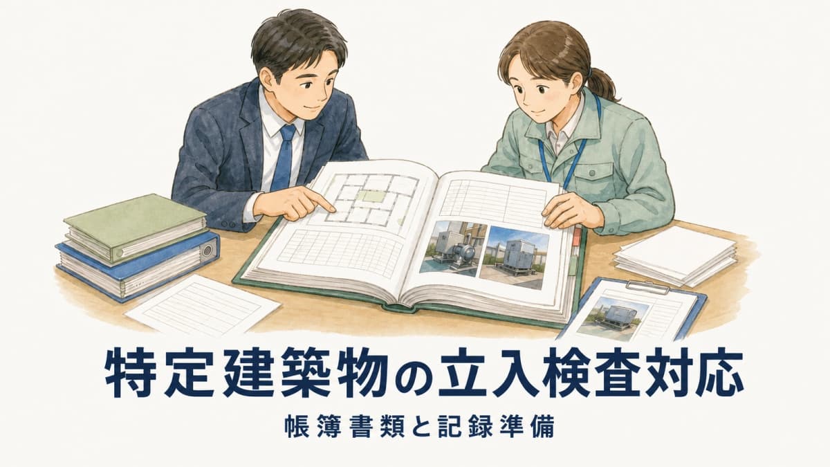 特定建築物の立入検査対応|帳簿書類と記録準備【2026年版】